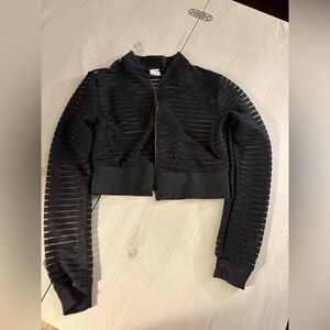 Black‎ Ribbed Women's Jacket